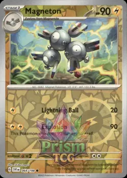 Magneton 64/198 Common Reverse Holo Scarlet & Violet Pokemon - Image 1