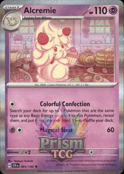 Alcremie 65/142 Rare Holo Stellar Crown Pokemon - Image 1