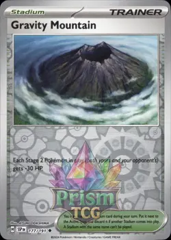 Gravity Mountain 177/191 Uncommon Reverse Holo Surging Sparks Pokemon - Image 1