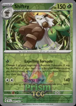 Shiftry 5/162 Uncommon Reverse Holo Temporal Forces Pokemon - Image 1