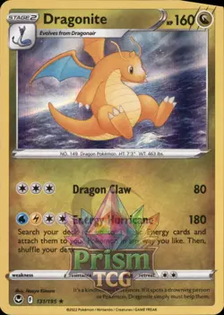 Dragonite 131/195 Rare Holo Silver Tempest Pokemon - Image 1