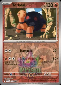 Torkoal 35/198 Uncommon Reverse Holo Scarlet & Violet Pokemon - Image 1