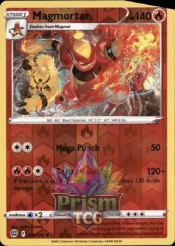Magmortar 20/172 Rare Reverse Holo Brilliant Stars Pokemon - Image 1