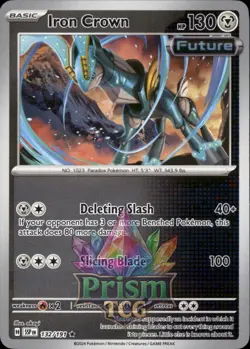 Iron Crown 132/191 Rare Reverse Holo Surging Sparks Pokemon - Image 1