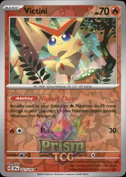 Victini 21/191 Uncommon Reverse Holo Surging Sparks Pokemon - Image 1