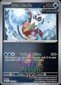 Iron Bundle 55/191 Uncommon Reverse Holo Surging Sparks Pokemon - Image 1