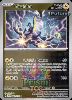 Miraidon 69/191 Uncommon Reverse Holo Surging Sparks Pokemon - Image 1