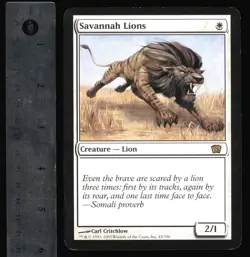 Savannah Lions Jumbo Size Box Topper - 8th Edition - MTG Magic the Gathering - Image 1