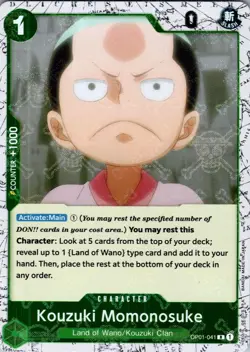 Kouzuki Momonosuke OP01-041 Rare Romance Dawn One Piece Near Mint - Image 1