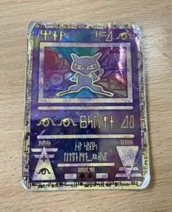 Nintendo Pokemon TCG Ancient Mew 2000 Holo Promo Card Mewtwo Psychic - Image 1