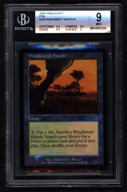 Windswept Heath foil - Onslaught- MTG Magic the Gathering - BGS MINT 9 - Image 1