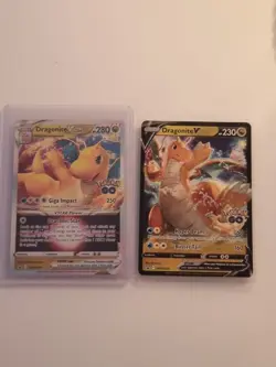Pokemon Go TCG - Dragonite V & Vstar Swsh235 Swsh236 Black Star Promo Bundle - Image 1
