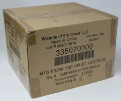 FTV From the Vault: Legends 5 Box Case MTG Magic The Gathering - Image 1