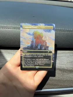 Magic The Gathering Command Tower P0001 PROMO FOILL and Card INCLUDES TOP LOADER - Image 2