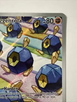 Pokemon TCG Roggenrola Illustration White Flare Holo Full Art Card 127/086 SV - Image 3