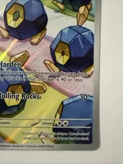 Pokemon TCG Roggenrola Illustration White Flare Holo Full Art Card 127/086 SV - Image 4