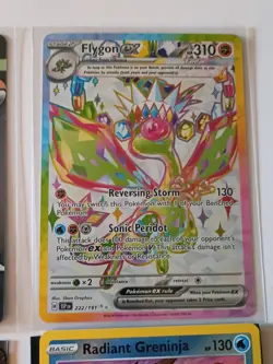Pokemon Gengar Stamped Promo-Pikachu Promo-Flygon Full Art-Full Art Card Lot - Image 5