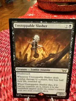 Unstoppable Slasher 0119 119 Rare R MTG Duskmourn DSK MTG MAGIC THE GATHERING - Image 1