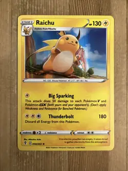 Pokemon TCG Raichu Evolving Skies 050/203 Holo Holo Rare - Image 1