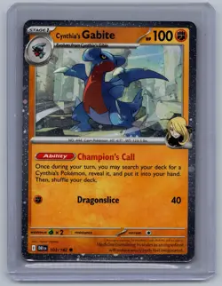 Cynthia's Gabite(Cosmos Holo)103/182 Pokemon NM - Image 1
