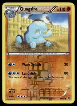 Quagsire 39/98 Common Ancient Origins Pokemon Reverse Holo Lightly Played - Image 1