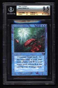 Mana Drain - Legends - MTG Magic the Gathering - BGS MINT 9.5 - Image 1
