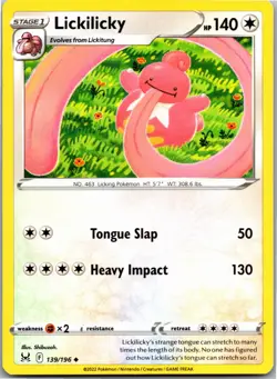 Lickilicky 139/196 Uncommon Lost Origin Pokemon Near Mint - Image 1
