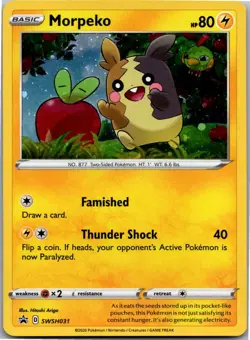 Morpeko SWSH031 Holo Promo Sword & Shield Promo Pokemon Holo Near Mint - Image 1
