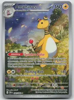 Ampharos 090/086 Illustration Rare Pokemon TCG Chaos Rising English - Image 1