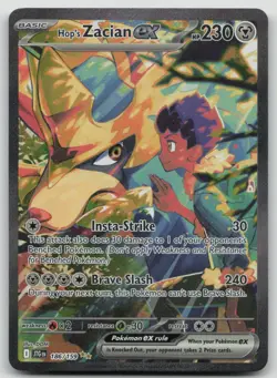 Pokemon Hop's Zacian ex Full Art Special Illustration Rare Holo Sv09 186/159 NM - Image 1