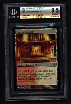 Sacred Foundry foil - Ravcina: CoG - MTG Magic the Gathering - BGS MINT 9.5 - Image 1
