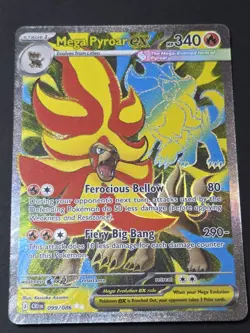 Mega Pyroar ex 099/086 Pokemon Chaos Rising LP plus - Image 1
