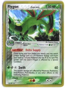 Flygon 7/110 Holo Rare Holon Phantoms Pokemon Holo - Image 1