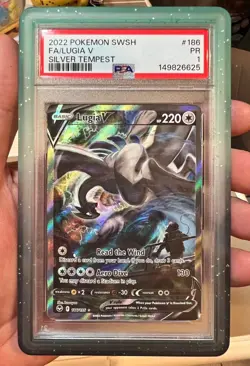 Pokemon teg Lugia V (Alternate Full Art) PSA1 - Image 1