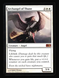 Archangel of Thune - Miscut Corner - Core Set 2014 M14 - MTG - Image 1
