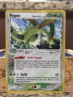 Flygon 7/110 Holo Rare Delta Species Holon Phantoms Pokemon TCG English - Image 1