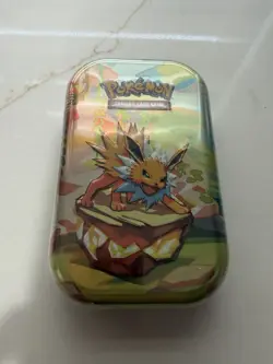 Pokemon TCG Scarlet & Violet Prismatic Evolutions Jolteon Mini Tin Sealed NEW - Image 1