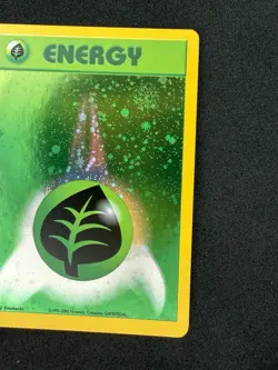 2002 Pokemon League Energize Your Game Cycle Grass Energy Holo M/NM DOUBLE SWIRL - Image 3