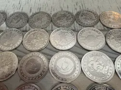 Vintage Pokemon Meiji Metal Battle Coins Lot of 53 – Pikachu, Chansey, & More! - Image 3