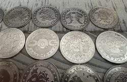 Vintage Pokemon Meiji Metal Battle Coins Lot of 53 – Pikachu, Chansey, & More! - Image 4