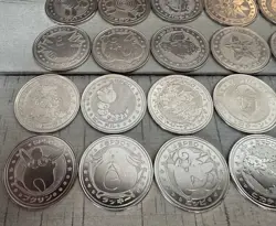 Vintage Pokemon Meiji Metal Battle Coins Lot of 53 – Pikachu, Chansey, & More! - Image 5