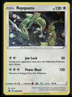Rayquaza SWSH029 Holo Promo Sword & Shield Promo Pokemon Holo Near Mint - Image 1