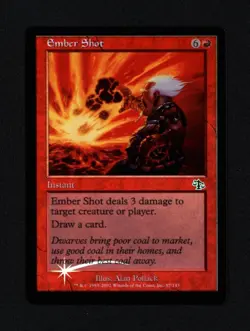 Foil Ember Shot - Misprint - Judgement - MTG Magic the Gathering - Image 1