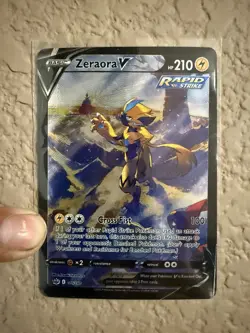 Pokemon TCG Zeraora V 166/198 Chilling Reign Ultra Rare Holo Full Art 2021 - Image 1