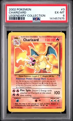 2002 Pokemon Legendary Collection Charizard Legendary Collection PSA 6 #3 - Image 1