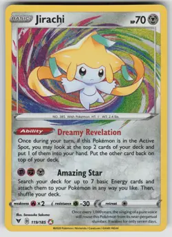 Jirachi 119/185 Amazing Rare Vivid Voltage Pokemon Near Mint - Image 1
