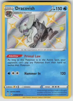 Dracovish SV036/SV122 Shiny Rare Shining Fates Shiny Vault Pokemon Near Mint - Image 1