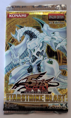Yugioh Starstrike Blast 5D's 1st Edition Sealed Booster Pack - Image 1