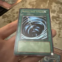 Near Mint Yugioh Mystical Space Typhoon MRL-047 Ultra Rare Original Print HP - Image 2