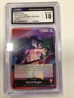 Gol D Roger One Piece 2025 Carrying On His Will Op13-003 Leader - Image 1